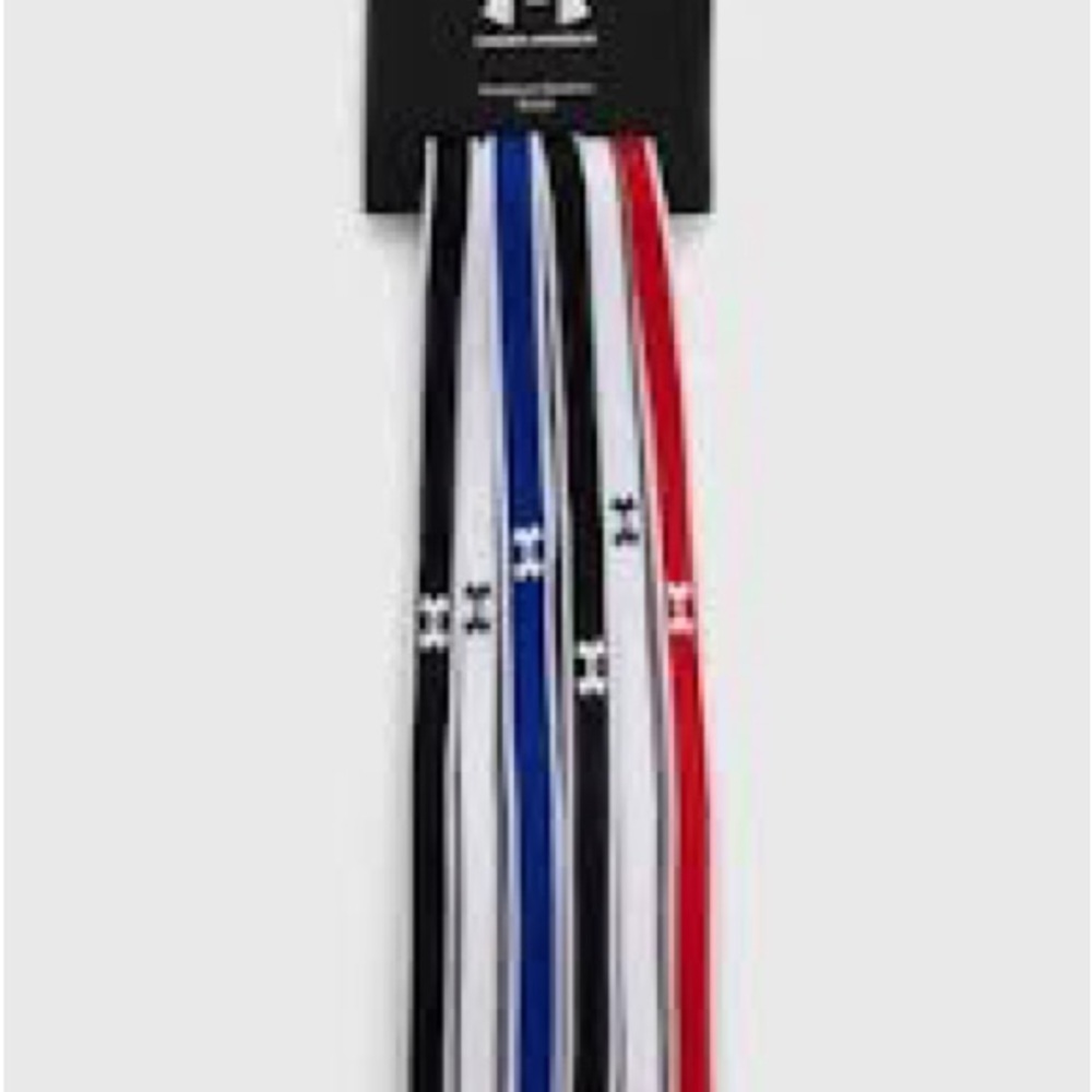 Under Armour Multipack Performance Headbands - Black/Blue/White/Red
